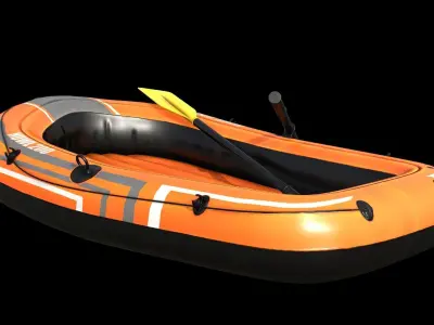 Dinghy Free low-poly 3D model