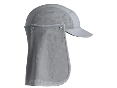 Mesh Detachable Hat 3D model