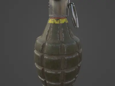 Grenade MK2 - Gameready Asset Low-poly 3D model