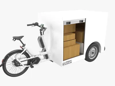 3D Urban Arrow Parcel Post 3D model
