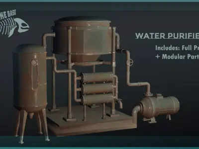 Post-apocalyptic Water purifier 3D model