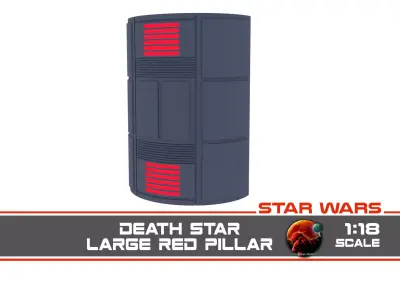 Death Star Large Red Pillar 1-18 scale Kenner Hasbro 3D print model