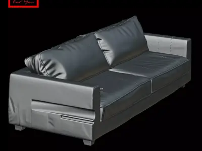 Large sofa 3D model