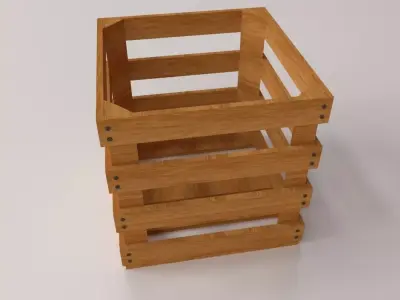 Wooden Crate 3D model
