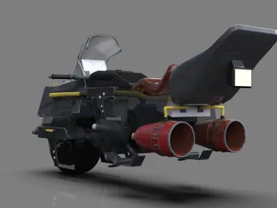 HOVER BIKE APACHE 3D model