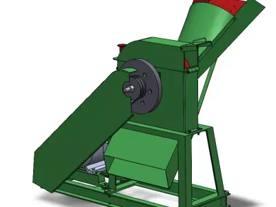 Feed Cutting Crusher  3D model