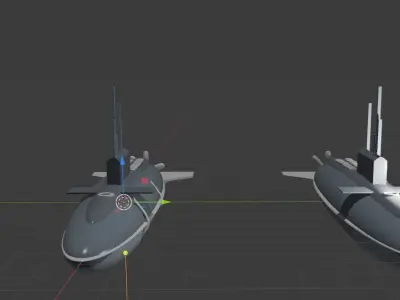 3d model of a submarine Free 3D model