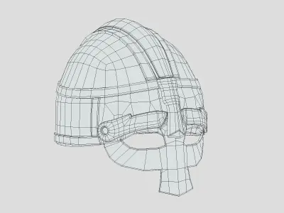 Medieval Helmet 09 Low Poly PBR Realistic  Low-poly 3D model