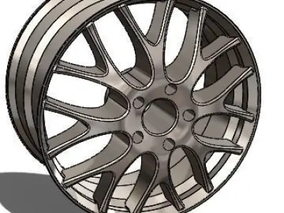 Car Rim 3D model by SherifBeshr from CGTrader (Polygon mesh)