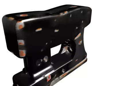 Industrial Stapler Old Worn Metal Low-poly 3D model