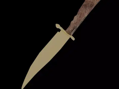 Ottoman Dagger Low-poly 3D model