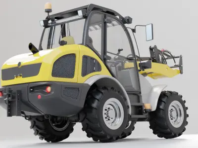 Kramer 8105 Wheel Loader Low-poly 3D model