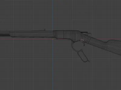 Low-Poly Winchester Rifle Low-poly 3D model
