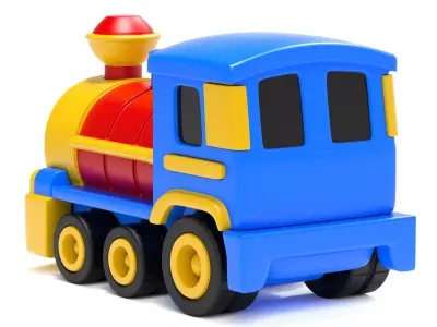 CHOO - Cartoon Toy Train 3D print model