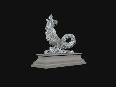 Seahorse 3D print model 3D print model