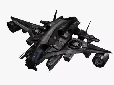 Sci-fi Aircraft  3D model