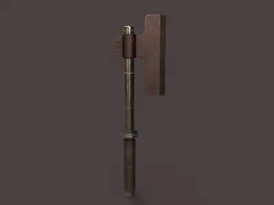 Steel Axe Low-poly 3D model buy