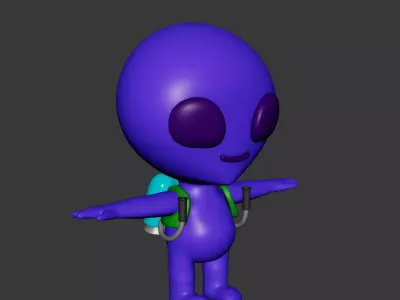 Alien 3D model 3D model purchase
