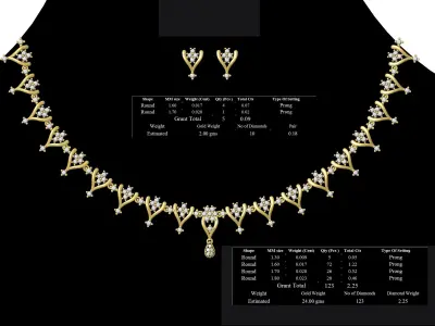 necklace bulk  50  STL files ready to print  part 03 3D print model