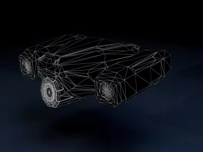 Sci-Fy Drone - Game Ready Model Low-poly 3D model