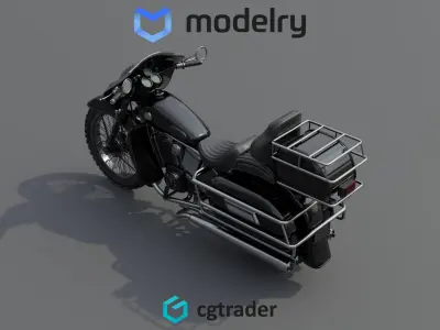 Touring Motorcycle 3D model buy