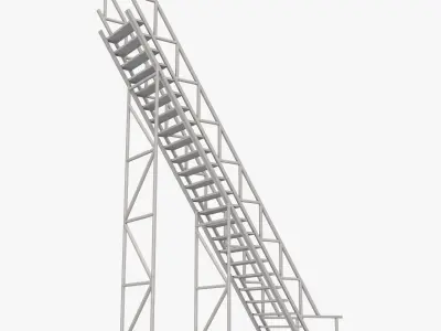 Industrial Stairs 3D model order