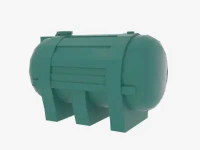 Sturdy Carbery 1250 Oil Tank Low-poly 3D model