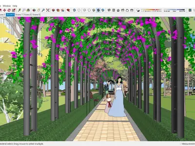Sketchup Landscape Park J7 3D model