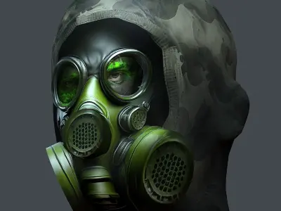 Helmet 3d model military combat Military Low-poly Low-poly 3D model 24