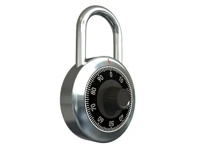 COMBINATION PADLOCK 3D model purchase
