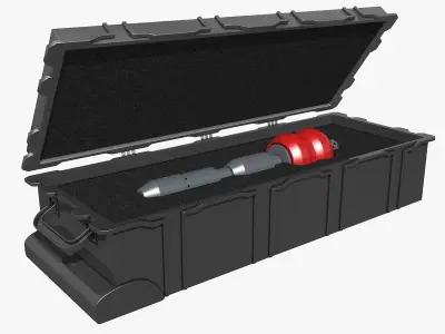 eelReel case with ball inside 3D model