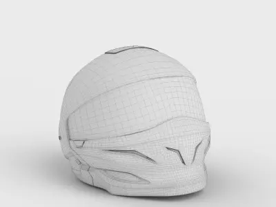 MOTORCYCLE HELMET 3D model 8