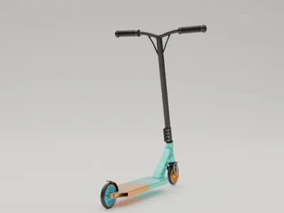 Electric Scooter Low-poly 3D model