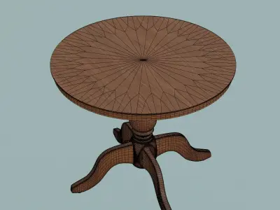 Wooden Table 3D model