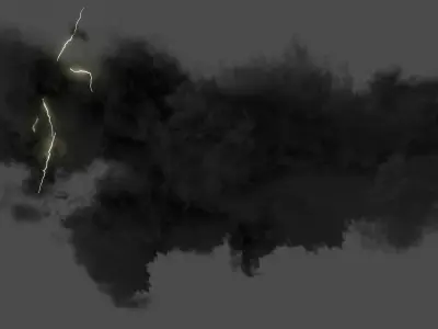 Thunderbolt Energy Discharge Animated For Blender 3D model