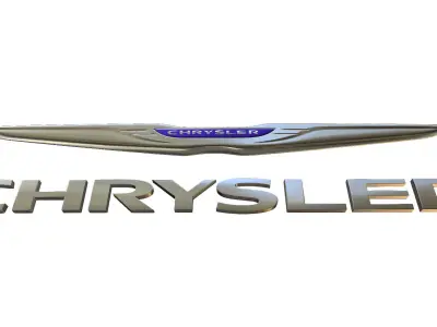 chrysler logo 3D model by 3dlogoman