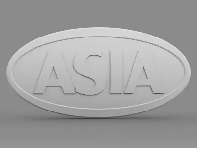 asia logo 3D model
