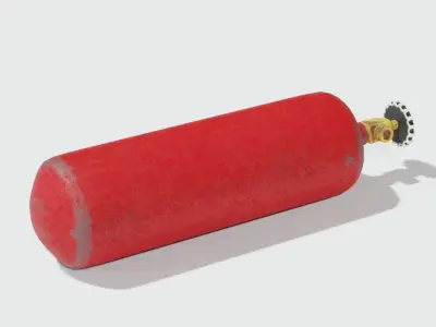 Balloon fire extinguisher 3D model