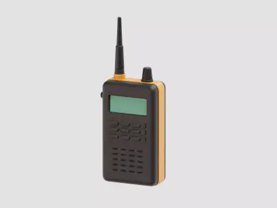 Walkie Talkie Low-poly 3D model shop