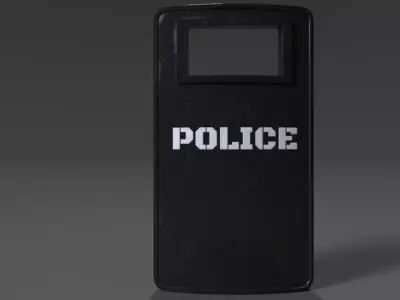 Riot Shield 3D model purchase