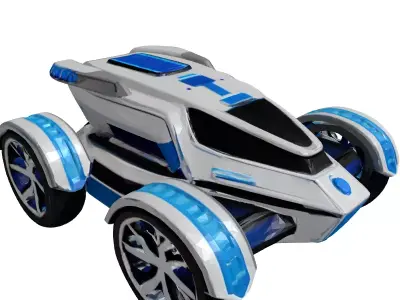 Futuristic OffRoad Vehicle 3D model