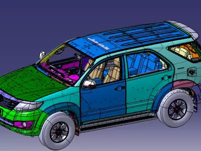 Toyota Fortuner model 3D model