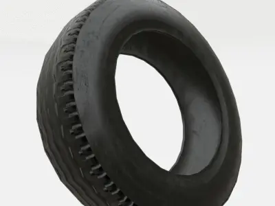 Tire o1 Low-poly 3D model