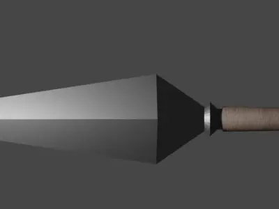 Kunai Knife Free low-poly 3D model