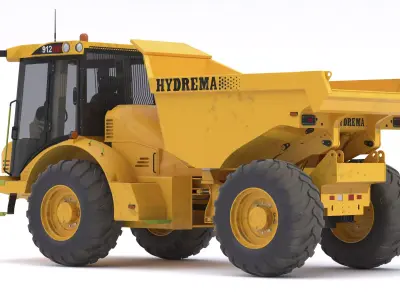 Hydrema 912HM Articulated Dump Truck 3D model