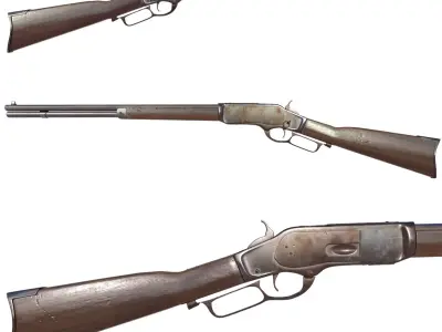 Winchester 1873  Low-poly 3D model