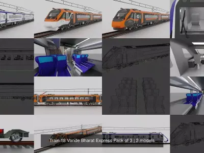 Train 18 Vande Bharat Express Pack of 3