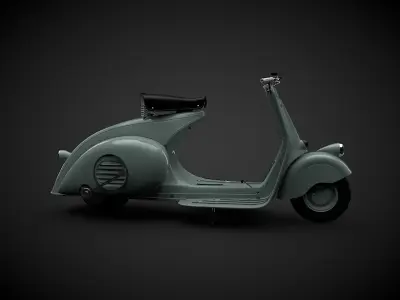 The Vespa 98 1946 3D model