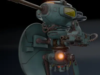 Gun Robot I 3D model
