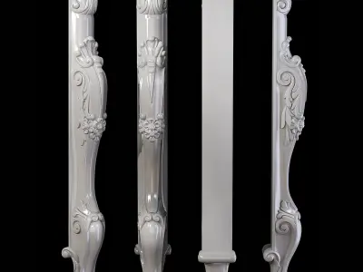 Classic leg 028 3D model